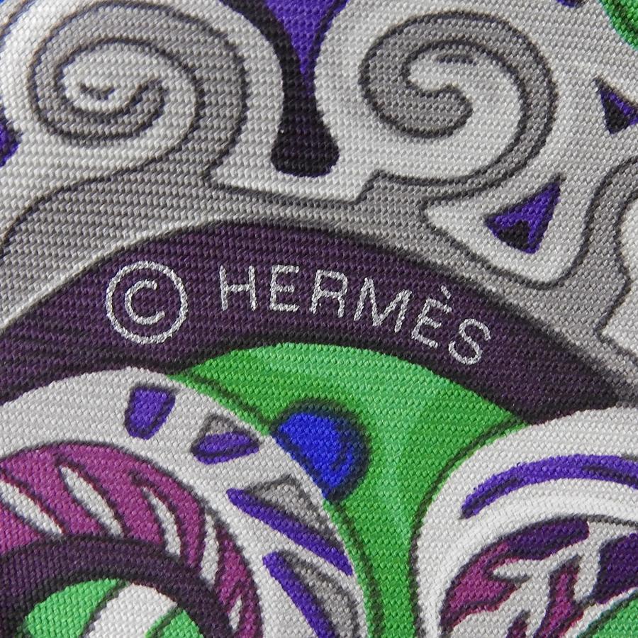 未使用品▲HERMES エルメス カレ90 ZENOBIE REINE DE パルミラの女王ゼノビア シルク100％ VERT/ORANGE/ROSE スカーフ 箱付き フランス製_6
