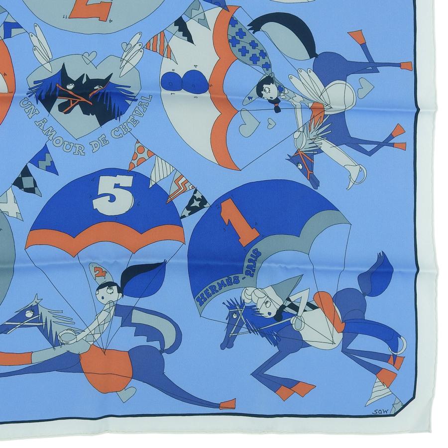 HERMES（エルメス） 未使用品△HERMES カレ70 UN AMOUR DE CHEVAL 馬へ