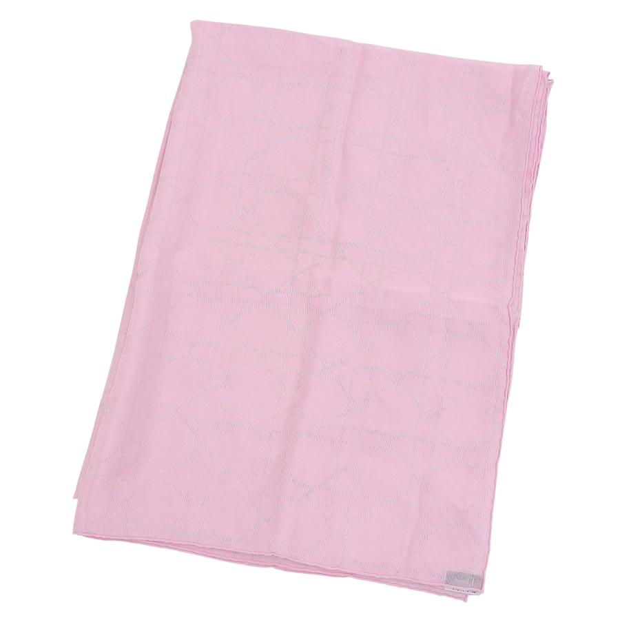 極美品▲DIOR ディオール 54NUA304 シルク100％ カナージュ柄 マフラー ショール ストール ピンク 200×70cm イタリア製 正規品 レディース 極美品△DIOR ディオール 54NUA304 シルク100％ カナージュ柄 ショール