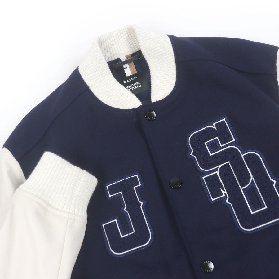 未使用品□BOSS SHOHEI OHTANI ボス 大谷翔平 ウールブレンド 袖レザー