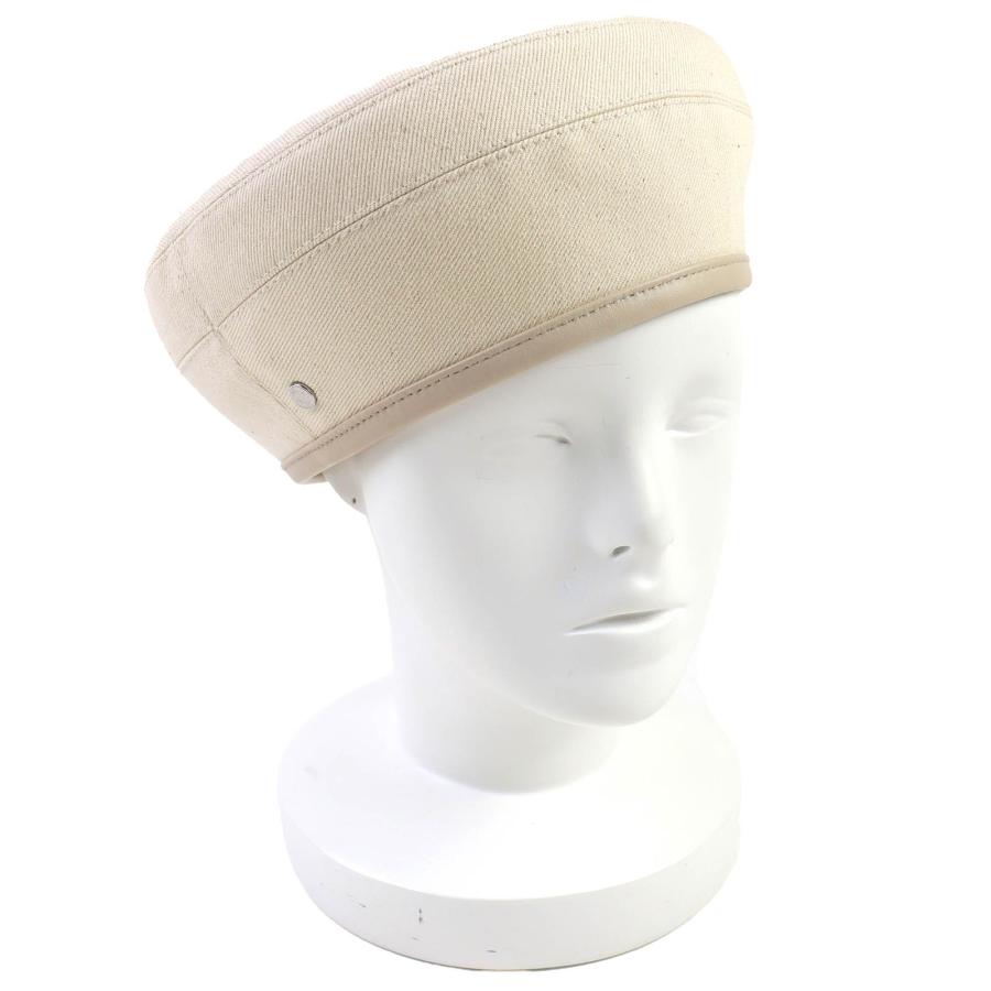 エルメス ベレー帽 サントノーレ カシミヤ セリエボタン サイズ58