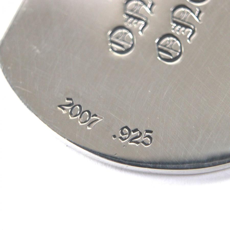 【値下】クロムハーツ　NYC限定　ドッグタグ　ペンダントトップ　シルバー925 美品▽CHROME HEARTS クロムハーツ 925 RS3クロス ドッグタグ ラージ
