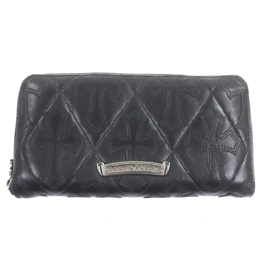 極美品‼︎CHROME HEARTS REC F ZIP QUILTED 長財布 極美品▽CHROME HEARTS クロムハーツ REC F ZIP QUILTED セメタリー