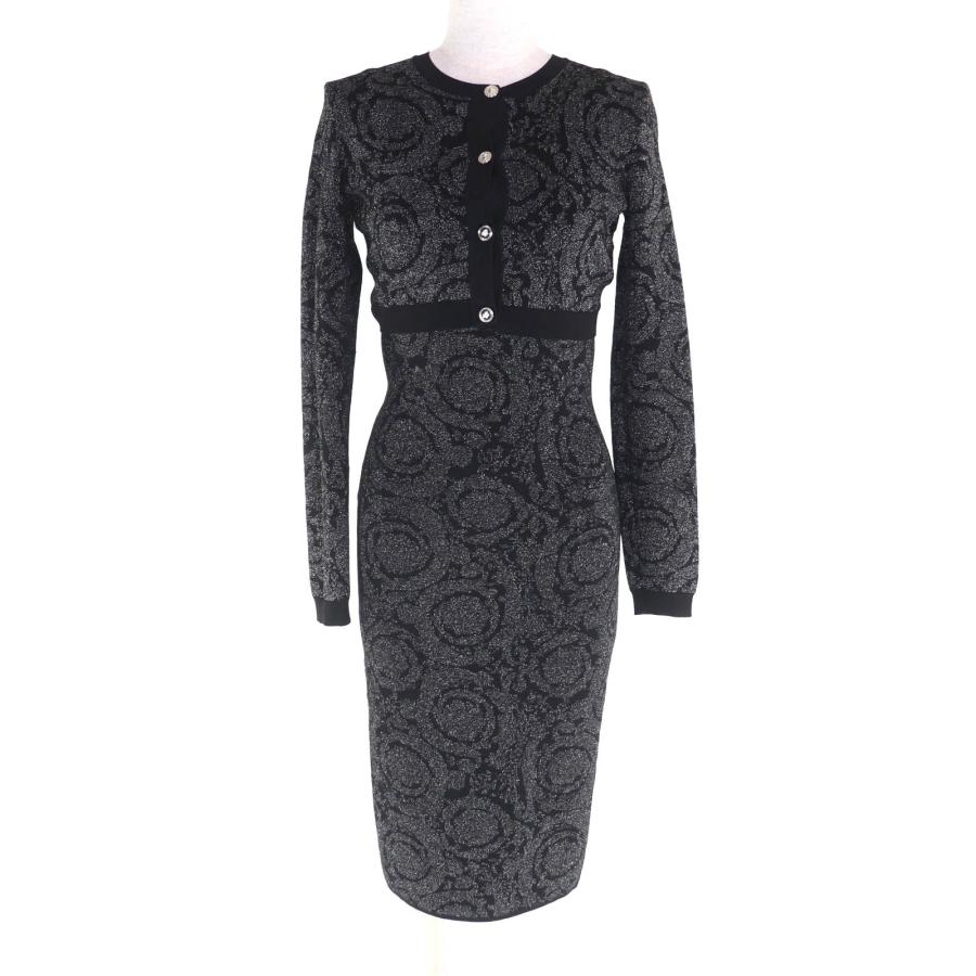 極美品★VERSACE ヴェルサーチ 2023年製 1011020/1011396 メデューサ バロッコ ルレックスニット セットアップ 36/40 伊製 正規品 極美品☆VERSACE ヴェルサーチ 2023年製 1011020/1011396 メデューサ