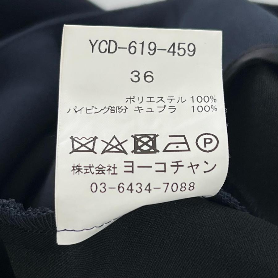 極美品△YOKO CHAN ヨーコチャン YCD-619-459 Vネック フレア