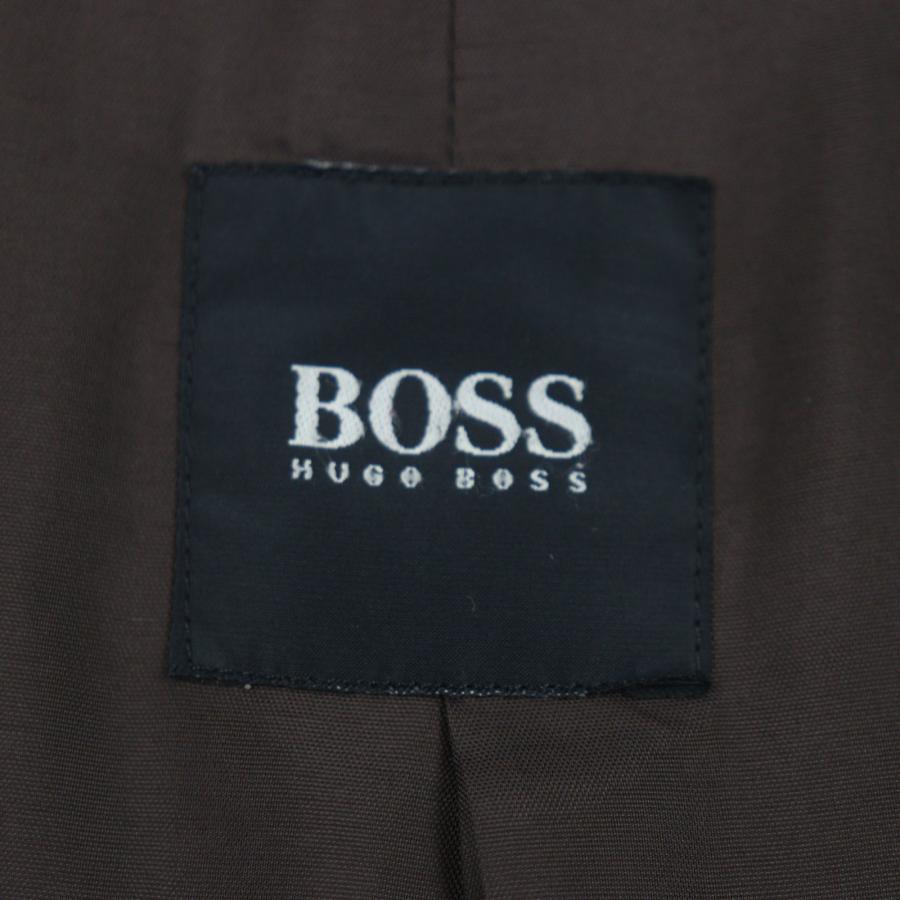 良品▽HUGO BOSS ヒューゴボス ラムレザー ダブルジップアップ