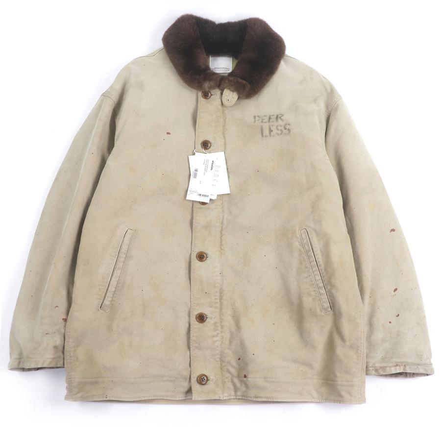 未使用品□VISVIM ビズビム 0121205013022 CHIEF DECKHAND COAT ダメージ加工 チーフデッキハンドコート ベージュ 4 日本製 正規品 未使用品□VISVIM ビズビム 0121205013022 CHIEF DECKHAND COAT