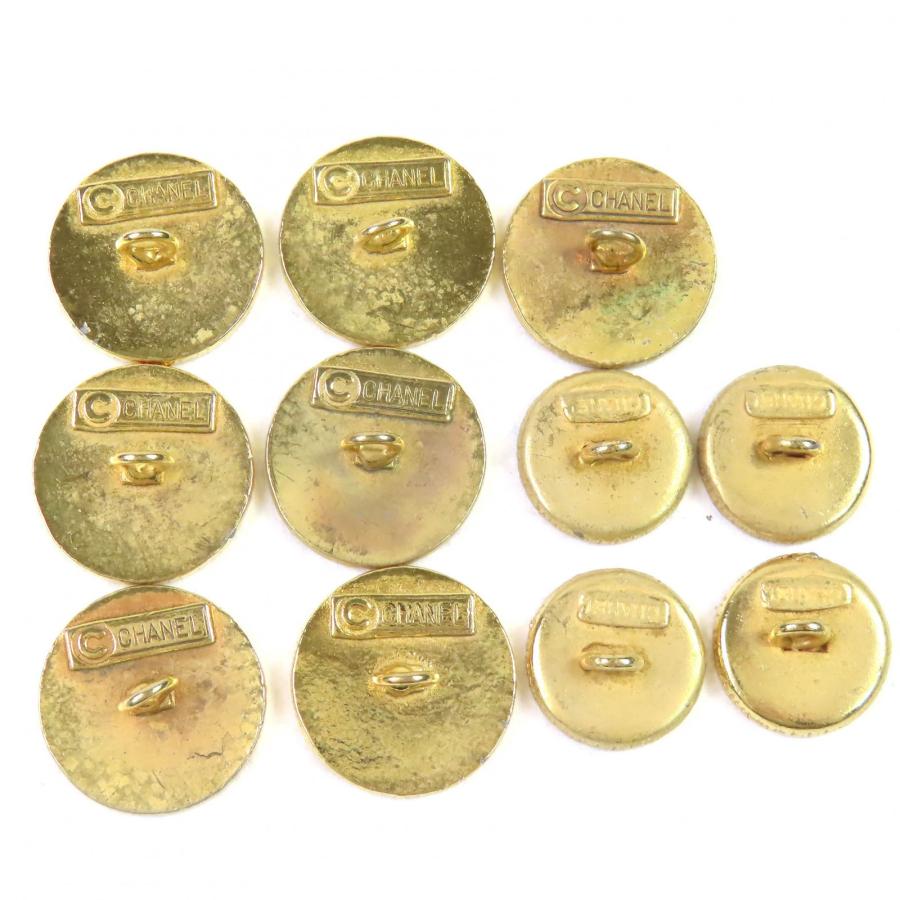 CHANEL（シャネル） 良品△CHANEL ココマーク 金ボタン 大7個 小4個
