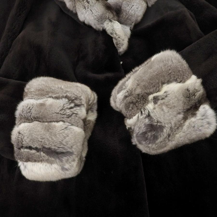 未使用品△シェアードミンク SHEARED MINK チンチラ CHINCHILLA