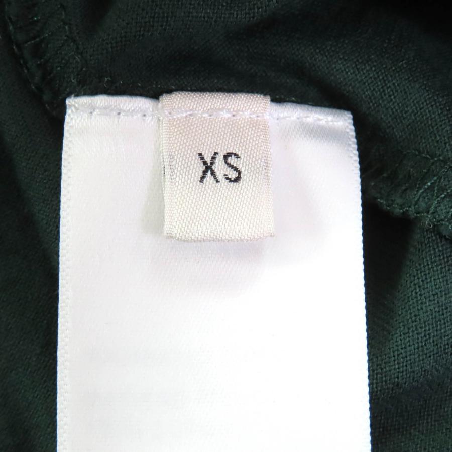 美品△CELINE セリーヌ RX04B671Q CELINE BLASON エディ期 トリオンフ コットンジャージー レギュラー 半袖Ｔシャツ グリーン XS 正規品 CELINE（セリーヌ） 美品△CELINE RX04B671Q CELINE BLASON エディ期