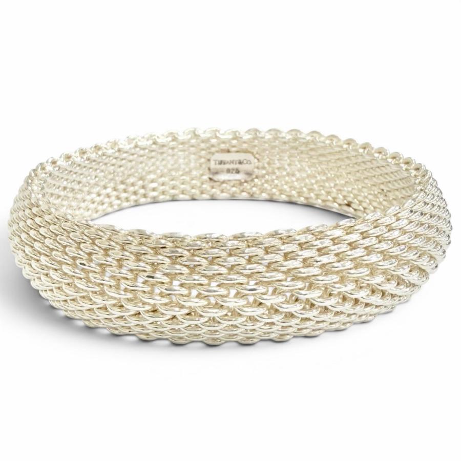 美品　ティファニー　サマセットメッシュ　バングル　９２５ TIFFANY&Co.（ティファニー） 極美品△TIFFANY&Co. サマセット 925