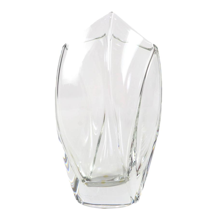 極美品△Baccarat バカラ Giverny ジベルニー ベース ヴェース クリスタル 花瓶 クリア 27cm レディース 箱付き オススメ◎_3