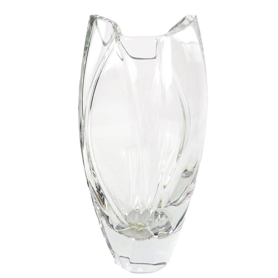 極美品△Baccarat バカラ Giverny ジベルニー ベース ヴェース クリスタル 花瓶 クリア 27cm レディース 箱付き オススメ◎_4