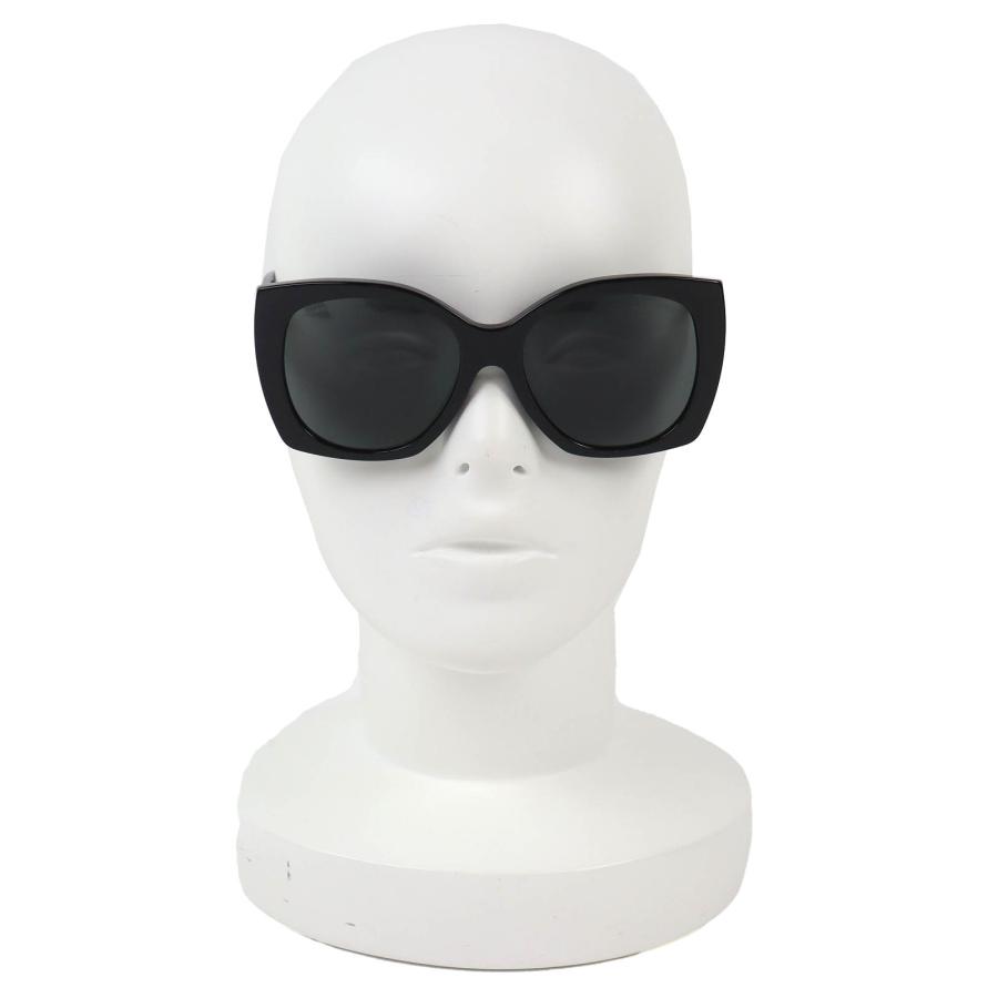 極美品△CHANEL シャネル 5519-A ココマーク ハート スクエアシェイプ アイウェア サングラス 現行品 ブラック 55□17 140 デモレンズの画像