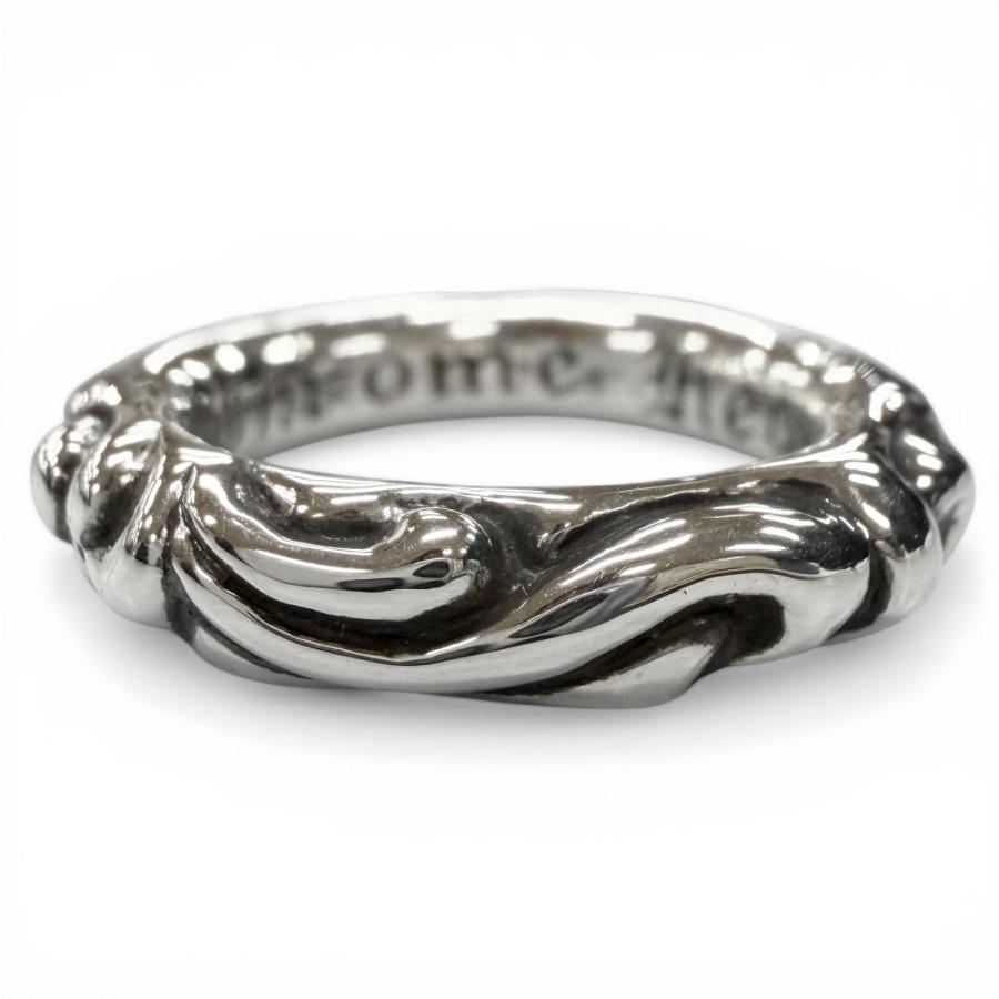 極美品▽CHROME HEARTS クロムハーツ スクロールバンド 925 リング