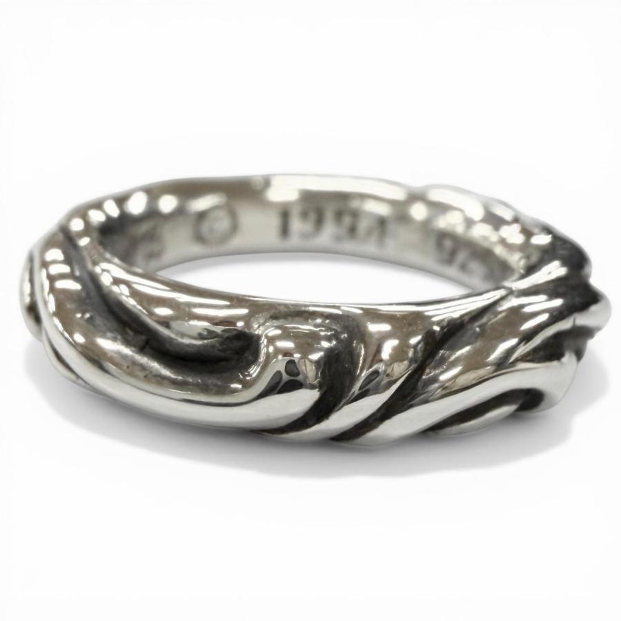 極美品▽CHROME HEARTS クロムハーツ スクロールバンド 925 リング