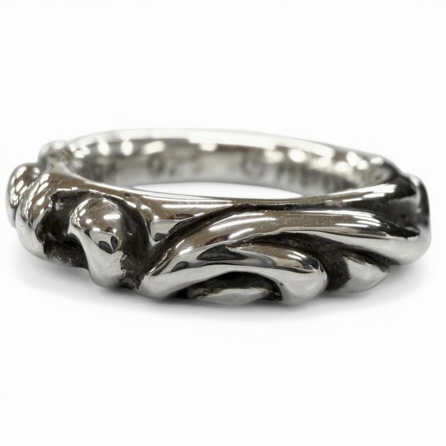 極美品▽CHROME HEARTS クロムハーツ スクロールバンド 925 リング