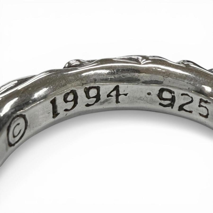 極美品▽CHROME HEARTS クロムハーツ スクロールバンド 925 リング
