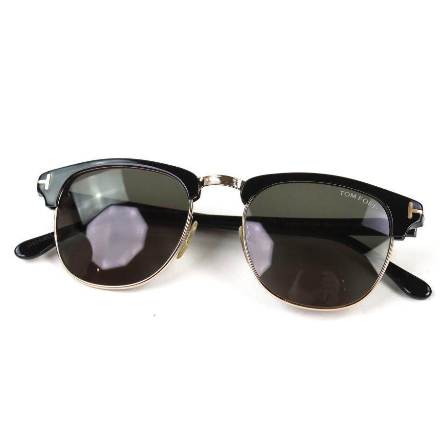 美品△TOM FORD トムフォード TF248 Henry ハーフリム サングラス アイ