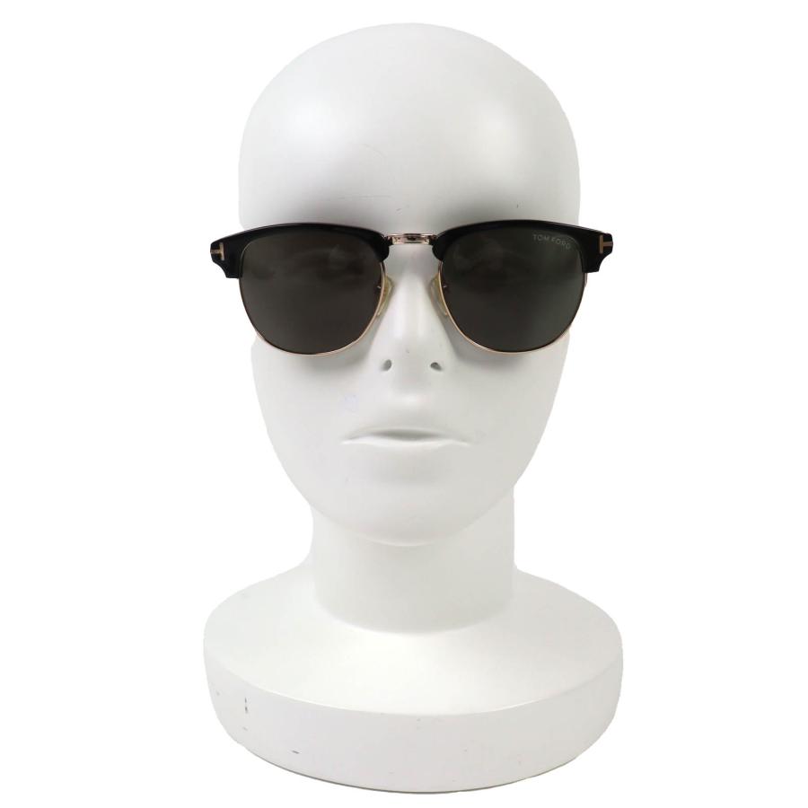 美品△TOM FORD トムフォード TF248 Henry ハーフリム サングラス アイ