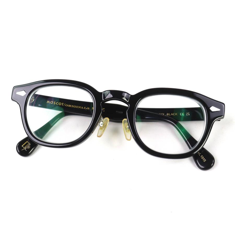 美品△MOSCOT モスコット LEMTOSH レムトッシュ メガネ 眼鏡 アイウェア ブラック 44□24 140 度入り ケース付き メンズ 美品△MOSCOT モスコット LEMTOSH レムトッシュ メガネ 眼鏡 アイ