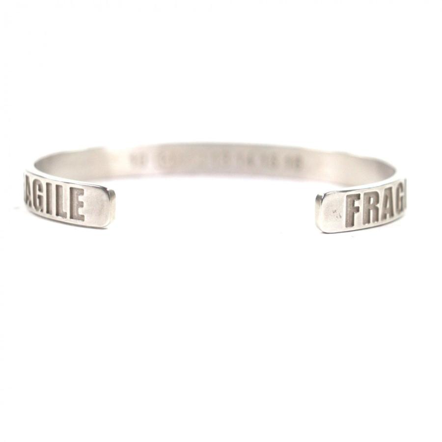 Martin Margiela 11マルジェラ19AW FRAGILE バングル 美品▽Maison Margiela 11 メゾンマルジェラ11 19AW FRAGILE 925