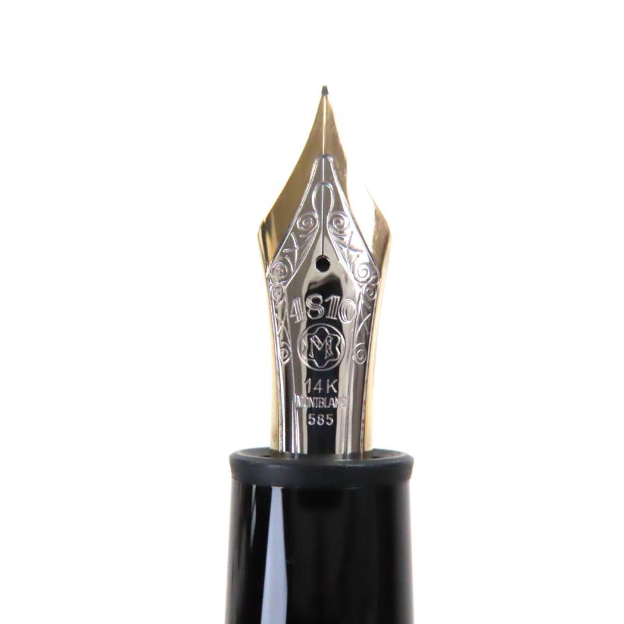 美品▼MONTBLANC モンブラン マイスターシュテュック 149 ペン先14K Fニブ ホワイトスター 万年筆 ブラック ゴールド ドイツ製 メンズ MONTBLANC（モンブラン） 美品▽MONTBLANC マイスターシュテュック 149