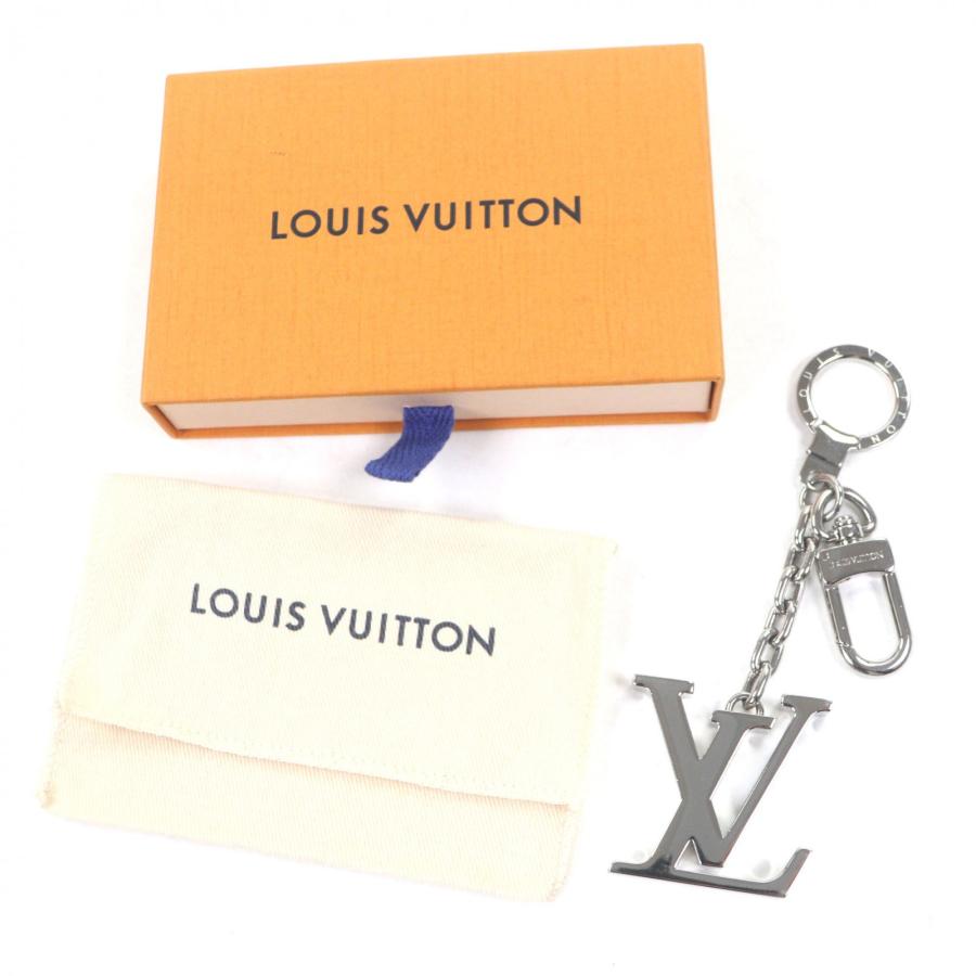 美品▼LOUIS VUITTON ルイヴィトン M65071 ポルトクレ イニシャル チャーム キーホルダー シルバー 箱・保存袋付き イタリア製 メンズ LOUIS VUITTON（ルイ・ヴィトン） 美品▽LOUIS VUITTON M65071