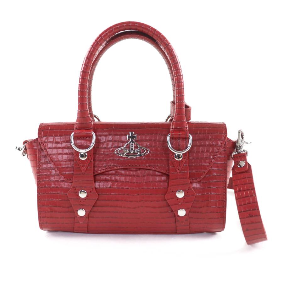 未使用品★Vivienne Westwood ヴィヴィアンウエストウッド MINI CROC EMBOSSED BETTINA ミニショルダーバッグ レザー 袋付 定価176000円 未使用品☆Vivienne Westwood ヴィヴィアンウエストウッド MINI CROC