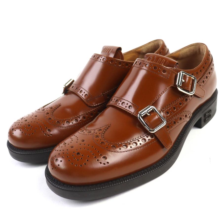 未使用△Churchs Miu チャーチ ミュウミュウ 5E039E ブラッシュド