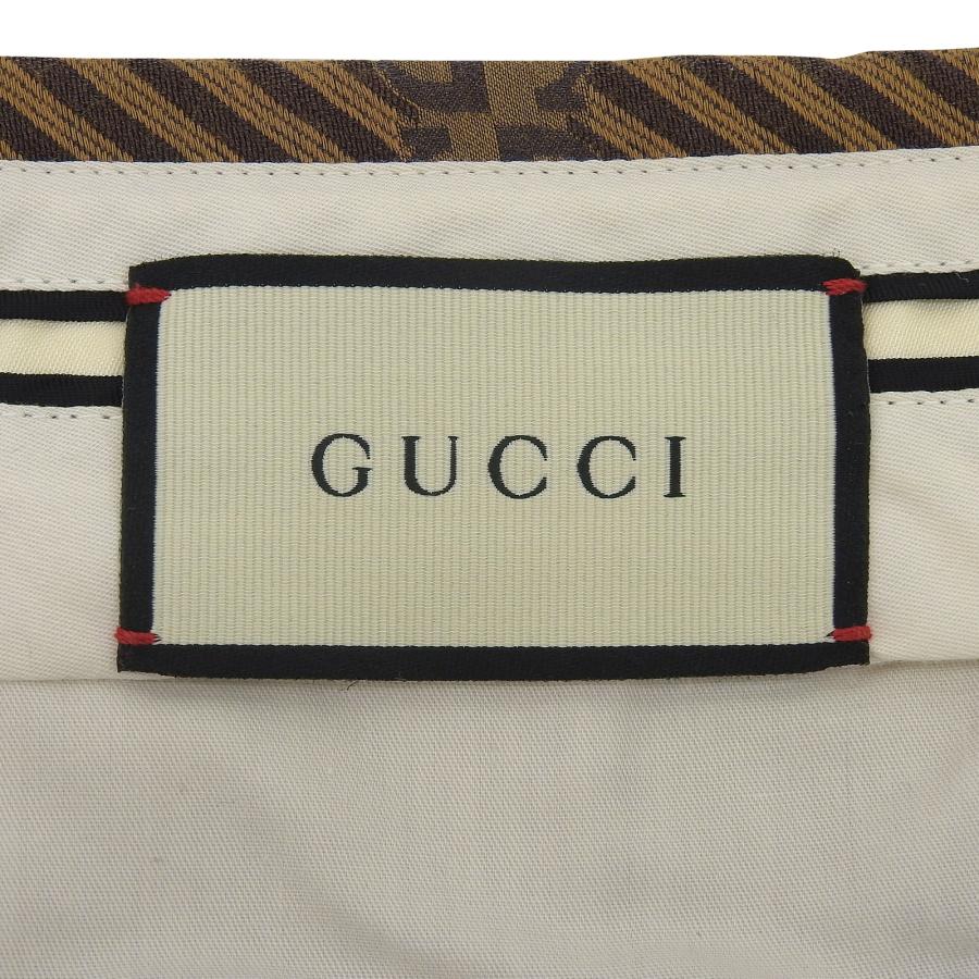 GUCCI（グッチ） 美品△GUCCI 630062 コットン シルク混 GGロゴ レジ