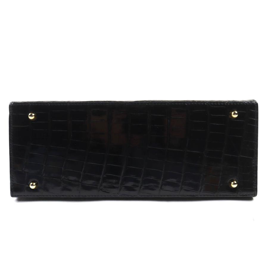 美品◇KWANPEN クワンペン シャイニークロコダイルレザー 2WAY