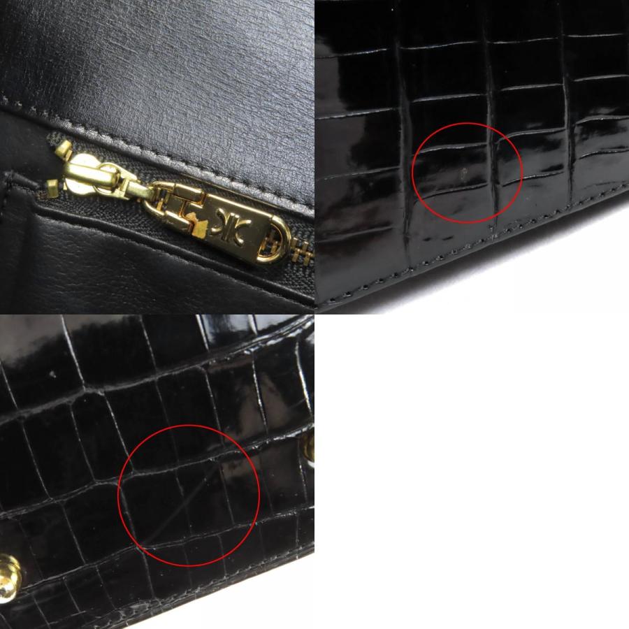 美品◇KWANPEN クワンペン シャイニークロコダイルレザー 2WAY