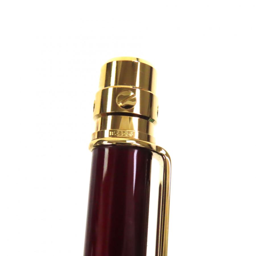 カルティエ サントス ドゥ カルティエ ボールペン ボルドー 筆記確認済み Cartier（カルティエ） 未使用品▽Cartier サントス ドゥ ロゴ刻印入り