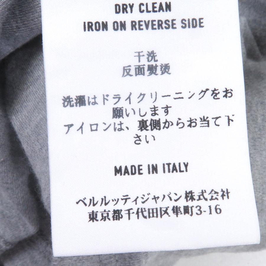 極美品□BERLUTI ベルルッティ ロゴパッチ クルーネック ショート