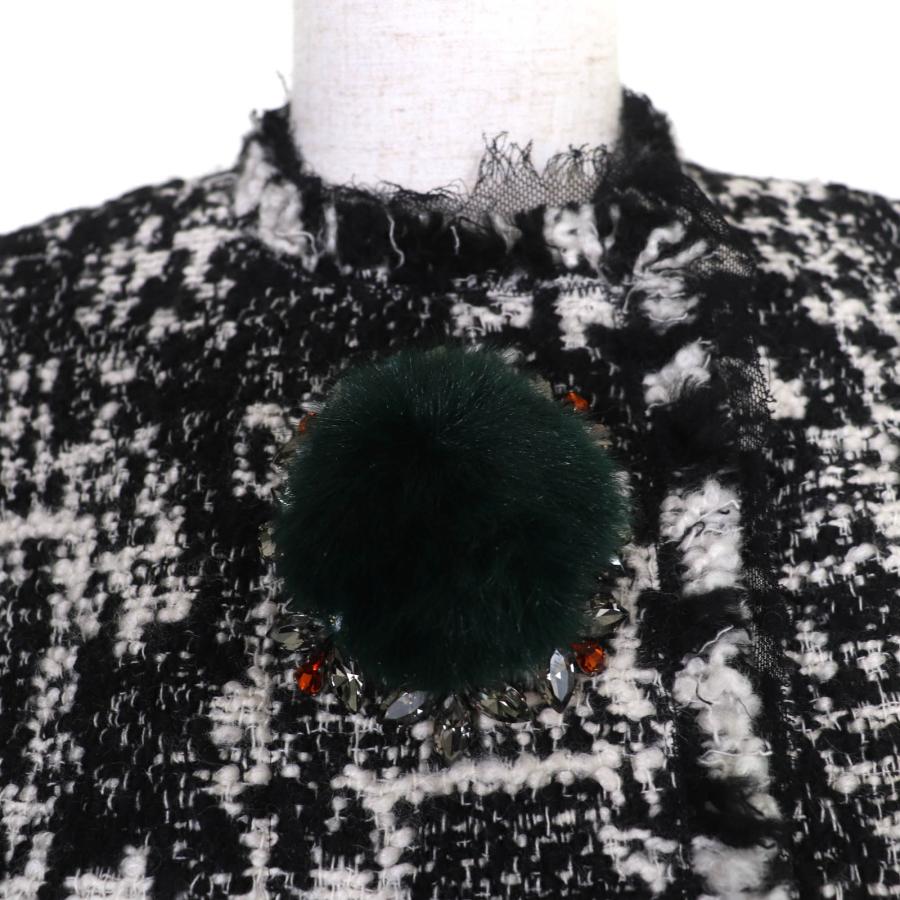 極美品☆DOLCE&GABBANA ドルチェ＆ガッバーナ F28JNZ ビジュー付 ノー