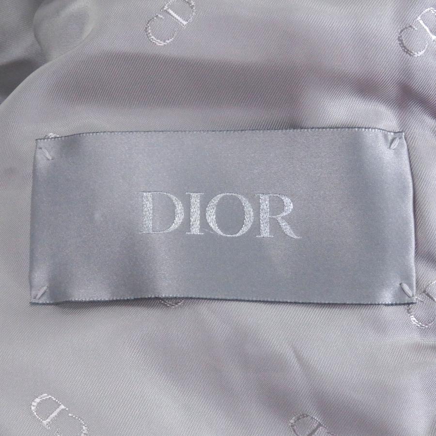 極美品□DIOR ERL ディオール オム イーアールエル 313C418A5704 カナージュ ロゴワッペン パファージャケット 48 イタリア製 正規品の画像