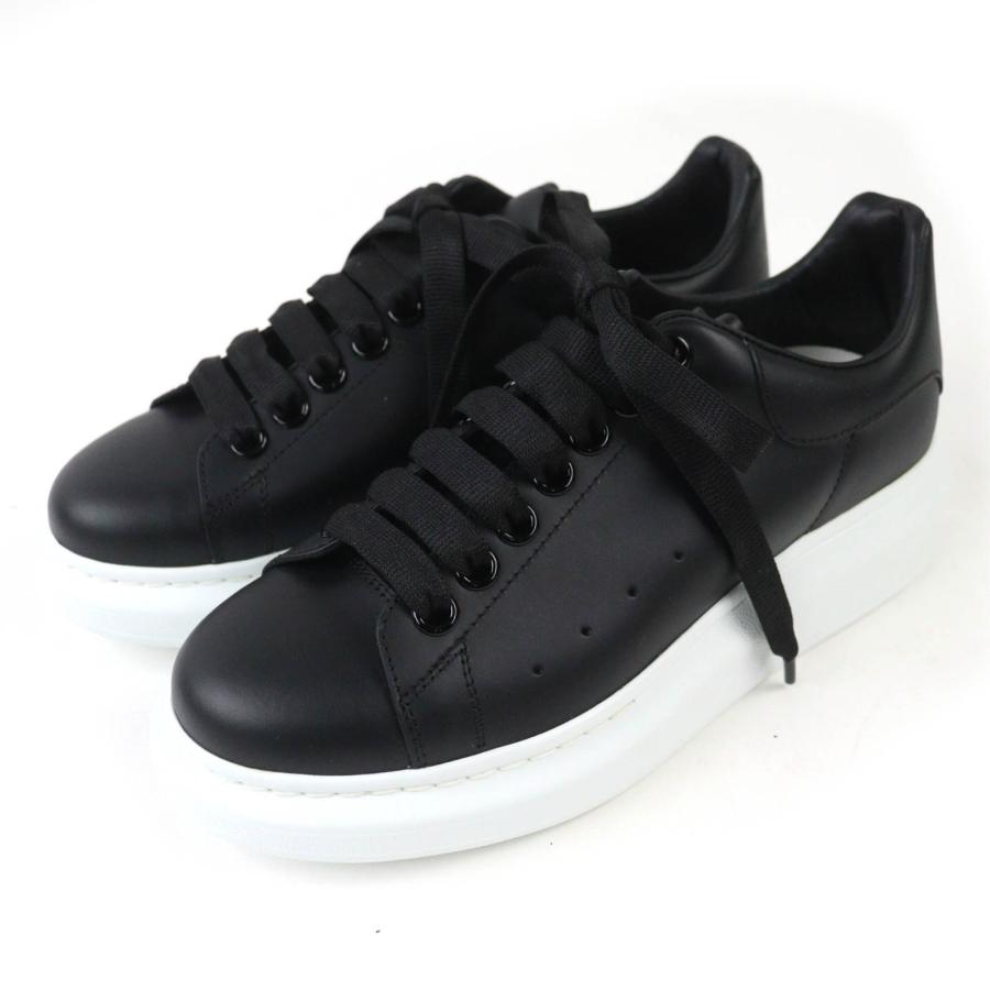 未使用品◇Alexander McQueen アレキサンダーマックイーン 553770 LARRY ラリー オーバーサイズド レザー ローカットスニーカー 37 伊製 未使用品◇Alexander McQueen アレキサンダーマックイーン 553770