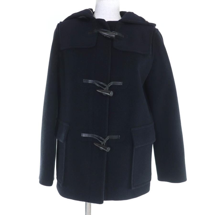 【美品！】BURBERRY LONDON ダッフルコート フード付 美品☆BURBERRY LONDON バーバリーロンドン ウール 水牛トグル フード