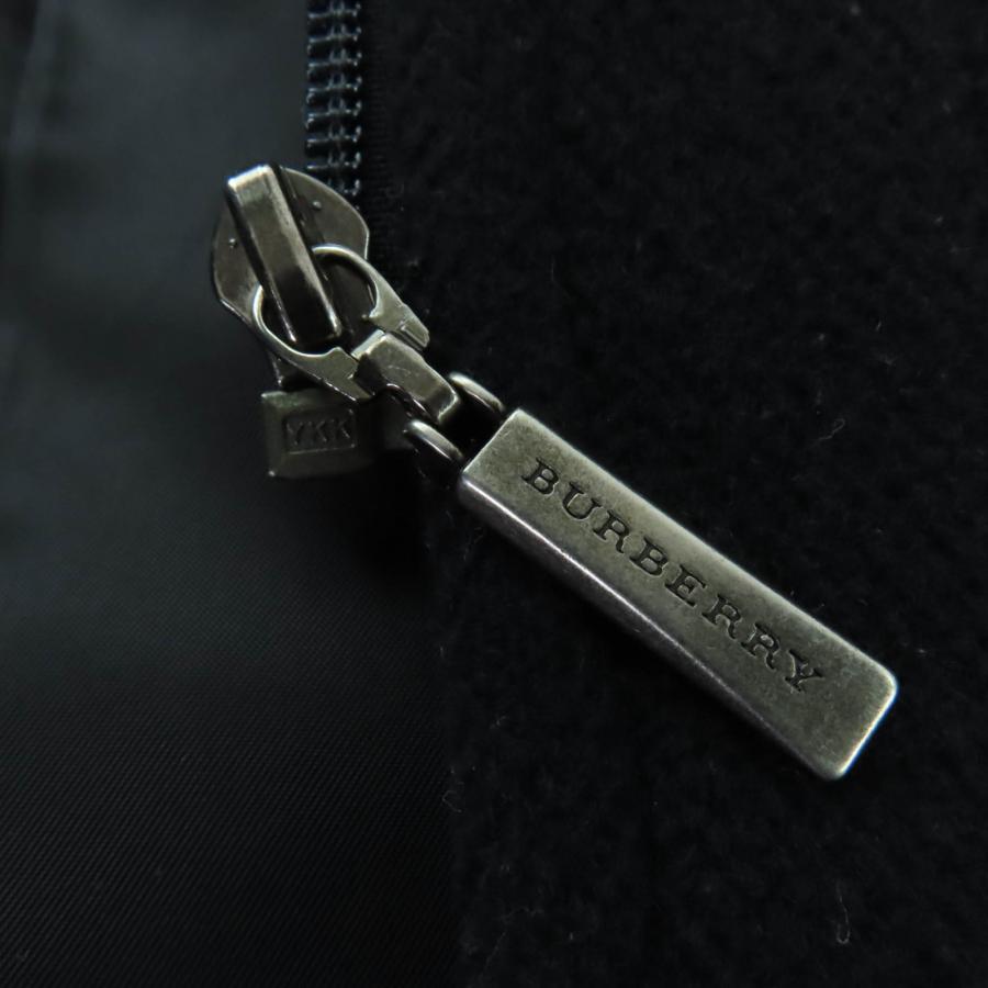 美品☆BURBERRY LONDON バーバリーロンドン ウール 水牛トグル フード