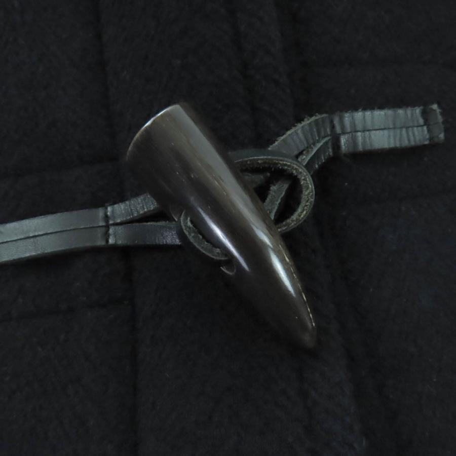 美品☆BURBERRY LONDON バーバリーロンドン ウール 水牛トグル フード