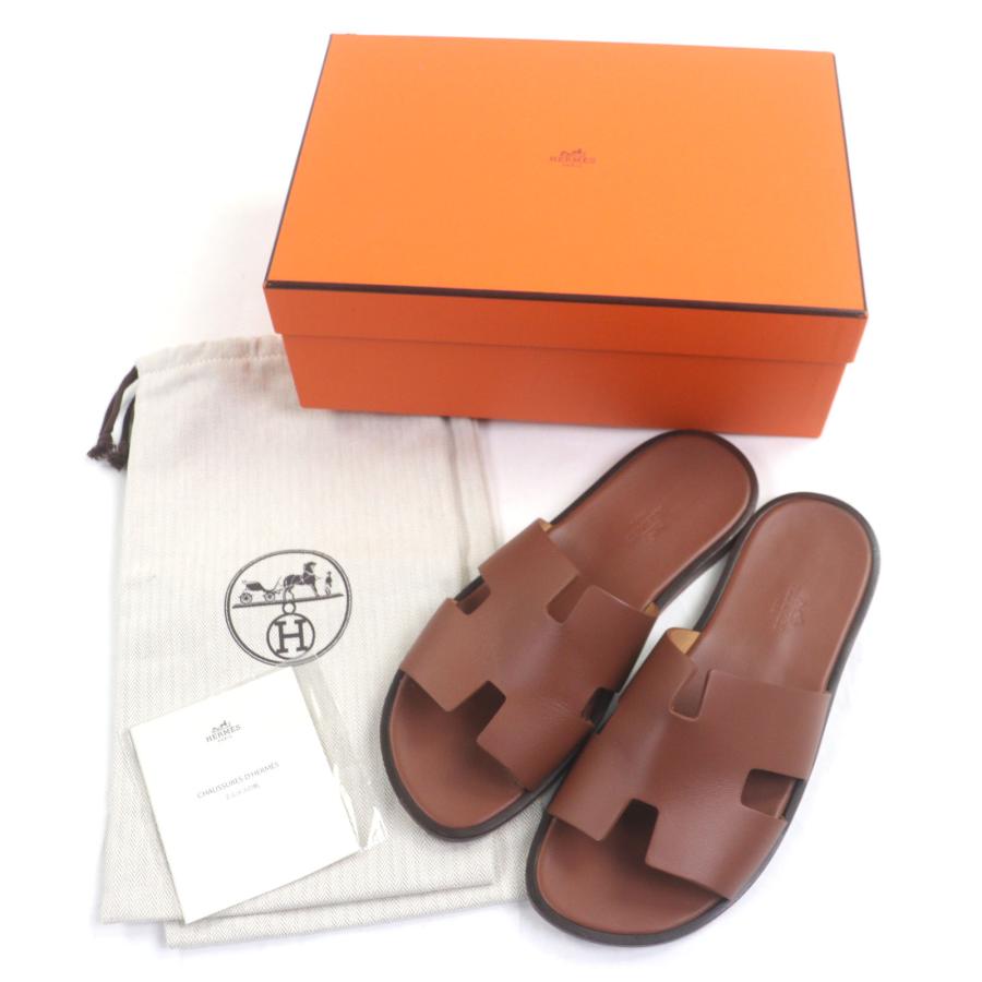 HERMES（エルメス） 美品▽HERMES イズミール レザー Hモチーフ