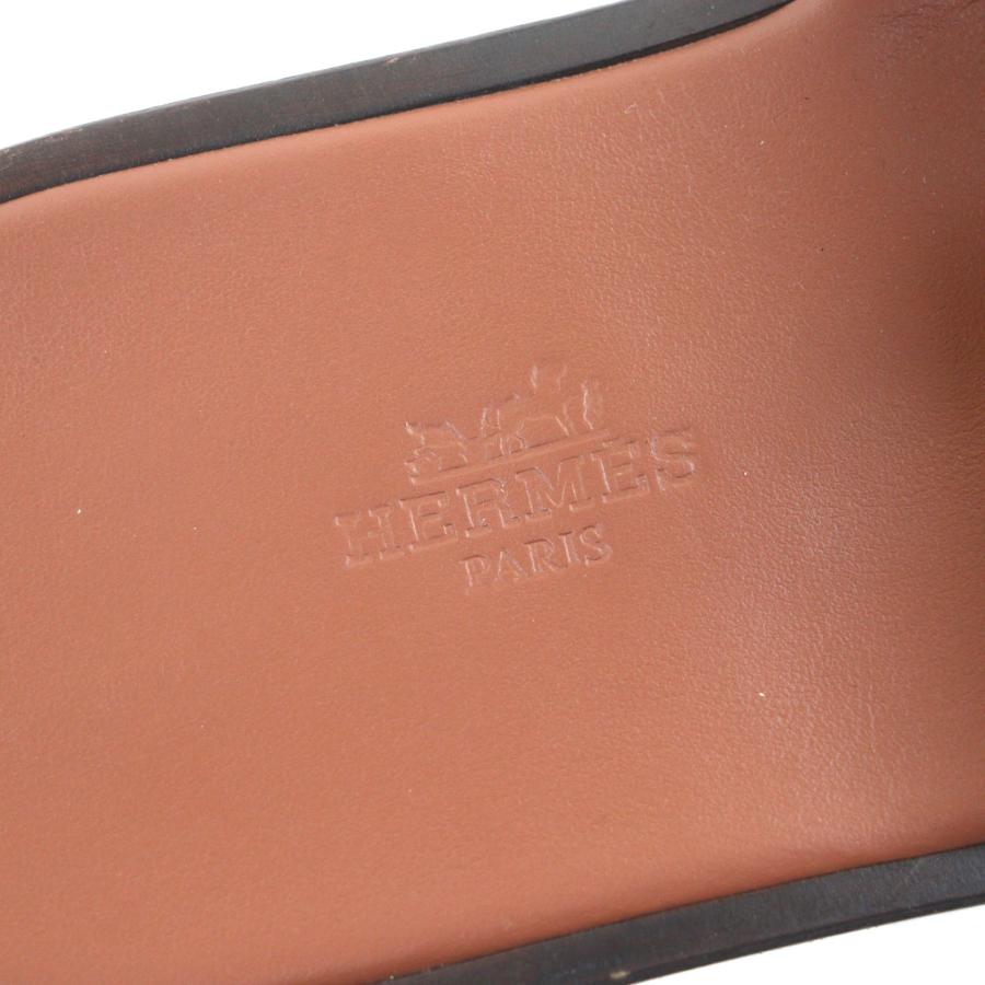 HERMES（エルメス） 美品▽HERMES イズミール レザー Hモチーフ