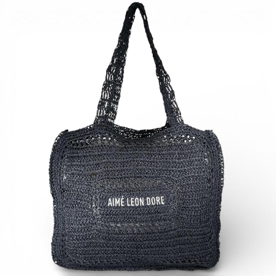 極美品△Aime Leon Dore エメ レオン ドレ Crochet Tote Bag メッシュ
