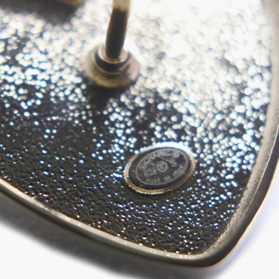 極美品◇CHANEL シャネル B24S ココマーク カメリア No5 アイコン ハート ピンブローチ ブラック ゴールド 箱付き イタリア製 レディース_6