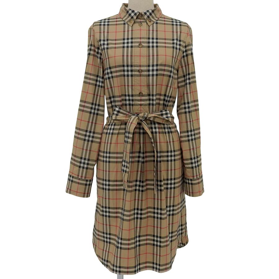 BURBERRY チェック柄 ロングワンピース 38 【公式通販】