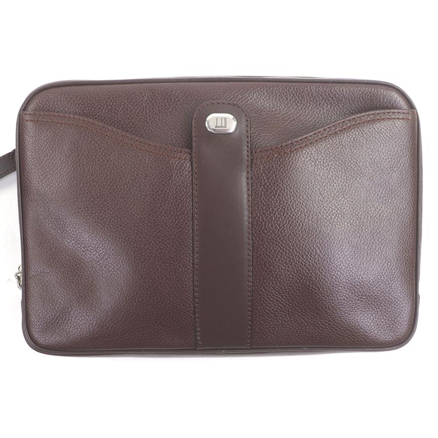 dunhill（ダンヒル） 極美品□Dunhill レザー シルバーロゴ