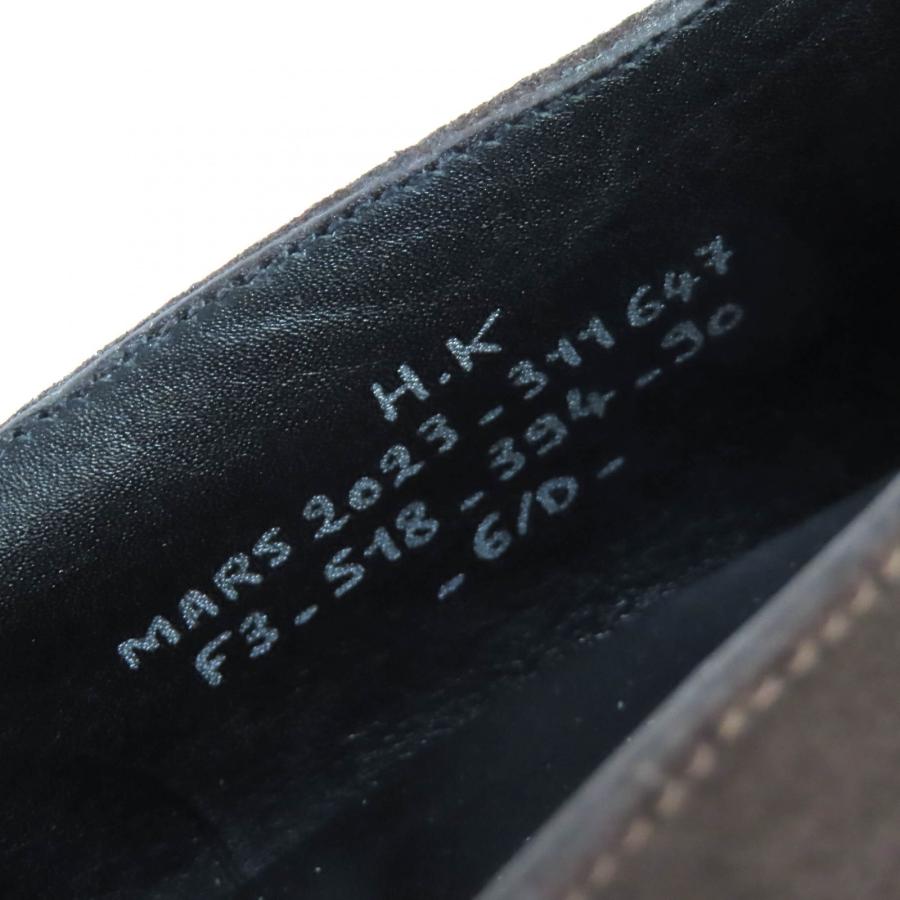 【ドンドン見直し】美品△J.M WESTON ジェイエムウエストン 394 S18ラスト スウェードレザー タキシード ローファー ダークブラウン 6.5D_8