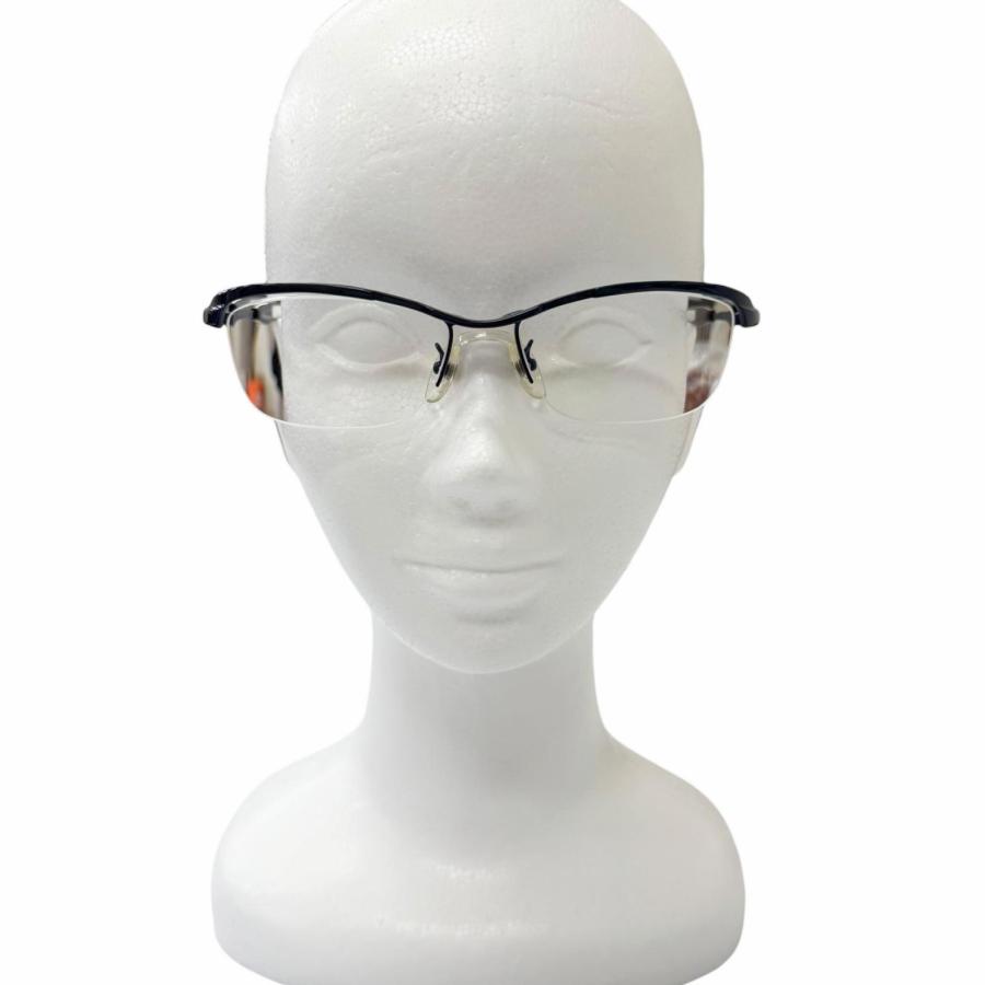 良品□999.9 フォーナインズ SP-11T チタニウム ハーフリム メガネ 眼鏡 アイウェア ブルー 55□16-140 度入り 日本製 メンズ ケース付き 良品□999.9 フォーナインズ SP-11T チタニウム ハーフリム メガネ