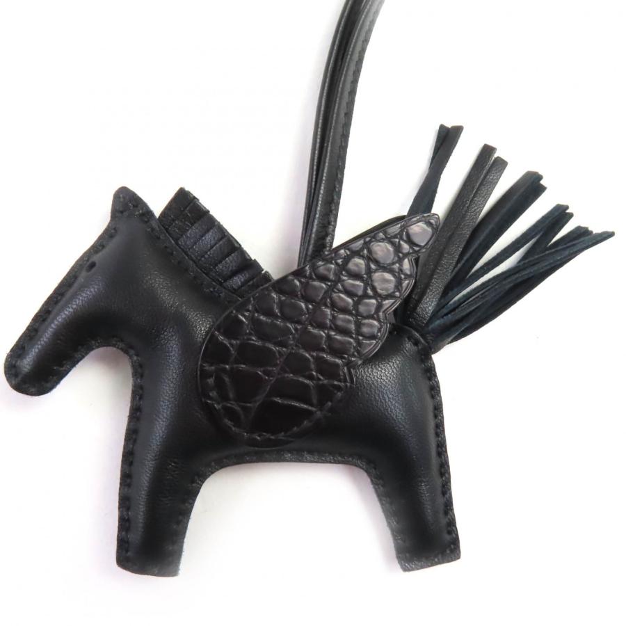 【新品未使用】エルメス ロデオペガサス タッチ PMチャーム ブラック U刻印 HERMES（エルメス） 極美品◇HERMES ロデオチャーム ペガサスPM タッチ